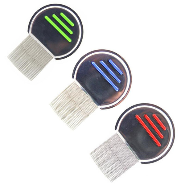 High Quality Terminator Lice Comb Nit Free Kids Hair Rid Headlice Stainless Steel Metal Teeth Remove Nit Brush