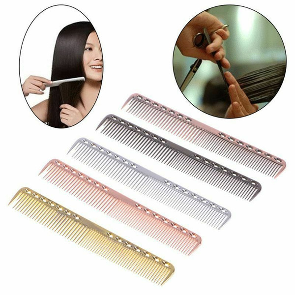 Hair Combs Men Women Aluminum Metal Cutting Comb Hair Hairdressing Barbers Salon Combs hair combs for women