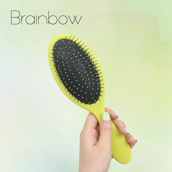 tyling Tools Combs Brainbow 5 Colors Anti-static Handle Comb Soft Needle Hair Massage Scalp Brushes Exquite Cute Useful Hair Salon Detang...