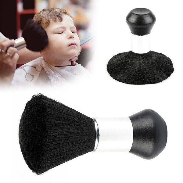 Hot selling Soft Neck Brush Face Duster dispencer Brushes Hair Brush Hairdresser Salon plastic Handle Cosmetic Tools