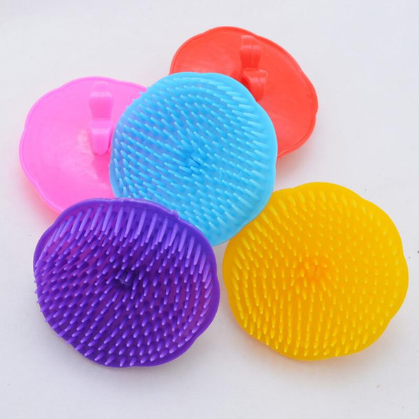 Comfortable Scalp Massager Body Cleaning Comb Plastic Washing Hair Massage Brush Home Bathroom Supplies LX2374