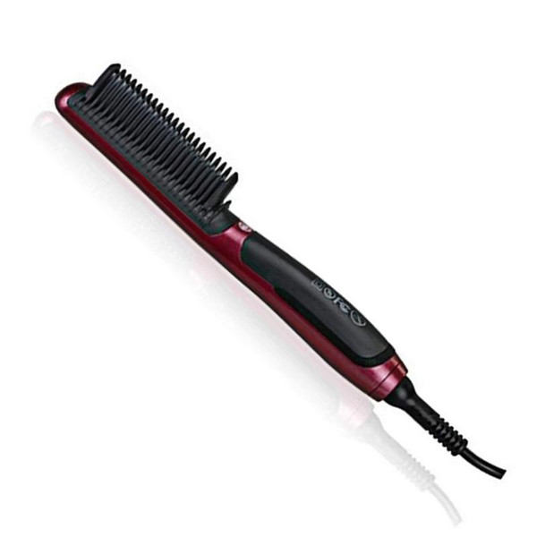 Portable Men's Fast Beard Smooth Comb Fast Beard Straightener No Damage Multifunction Hair Curler LCD Monitor Ceramic Comb