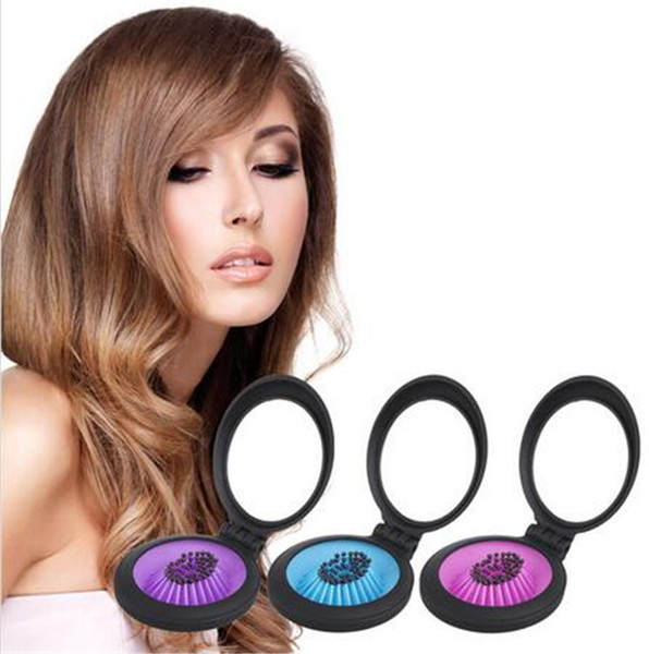 High Quality hair comb Portable Airbag Massage Mini Folding Comb With Mirror Hair Brushes For Girls Travel Accessory free shipping