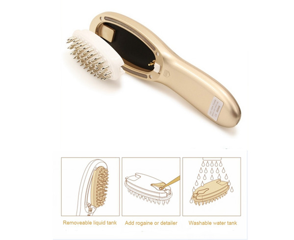 Electric Private Label Custom Ionic Straightening Hair Brush Custom Fashion Mini Massage Hair Brush and Electric Hair Combs for Gift