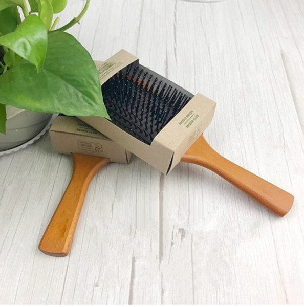 AVEDA Paddle Brush Brosse Club Massage Hairbrush Smooth and Shine Natural Wooden Hair Brush