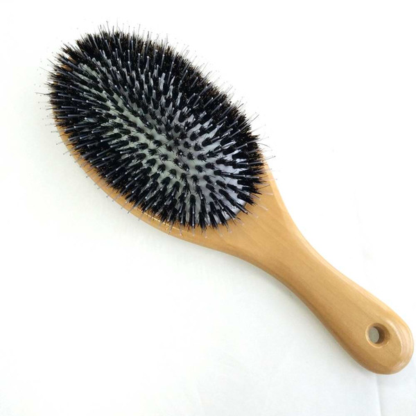 Best HairBrush Wood Paddle Hair Brush Comb Straightening Salon Styling Boar Brush