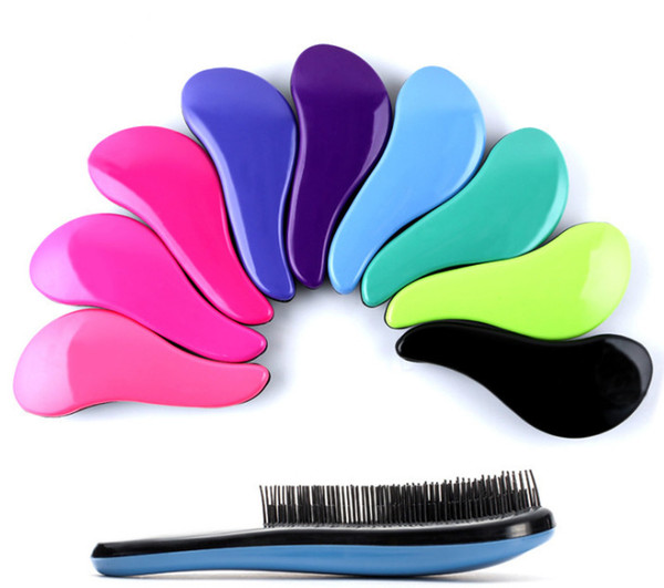 Factory Direct DHL Free Shipping Hot 9 colors Magic Handle Tangle Detangling Comb Shower Hair Brush Salon Styling Tamer Tool Hot Selling 565