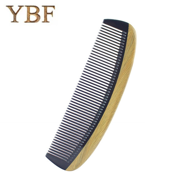 YBF High quality Authentic Natural ox horn Green sandalwood wooden Sessile Combs style tool mini pro brush 2016 NEW Brochas