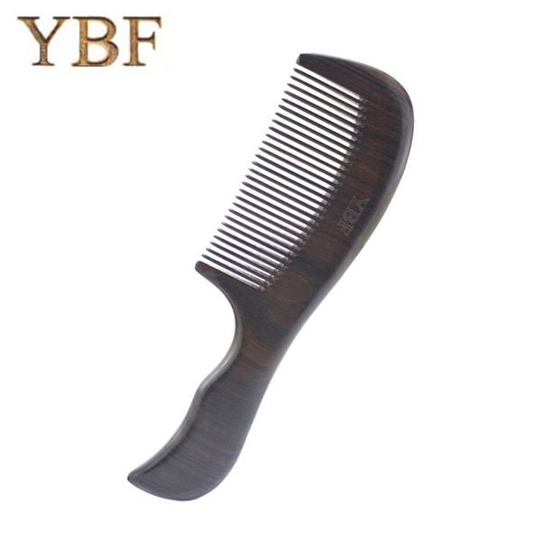 YBF Thicken Chacate Preto Wooden Combs Haircomb FOR Bridal Birthday Valentine's Day Hair Brush Highborn Ladies Gift