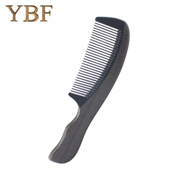 YBF NEW HOT Diaphanous Natural Ox Horn Chacate Preto Wooden Hair Combs Style Makeup for Femme Straightener Barbers Brush