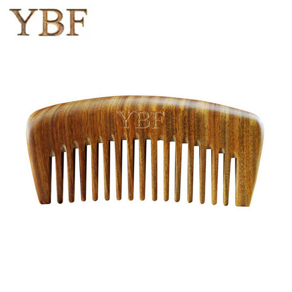 YBF Natural Green sandalwood WOODEN Hair Combs Hello Kitty Profissional Brush Massage Styling Tools Hairbrush Birthday Gift