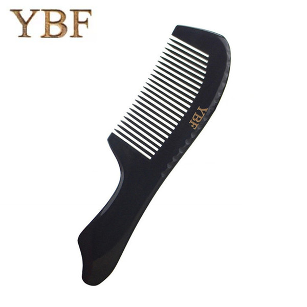 YBF Pure handmade Black Buffalo ox Horn Combs Health Care Anti-static Beauty Make Up Fish Shape Massagem Brushes NEW Gift