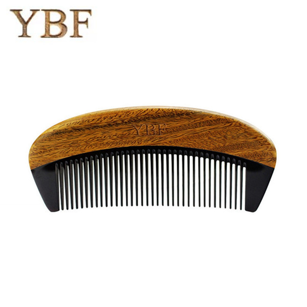 YBF 2017 NEW HOT FASHION green sandalwood ox horn combs sales genuine Quality manufacturers assurance Magic makeup brushes