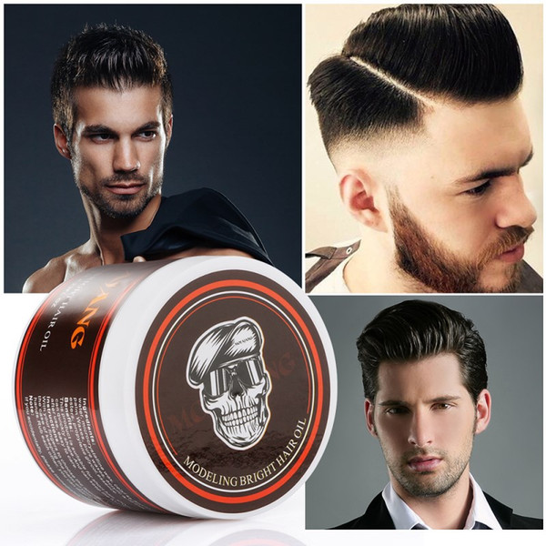 MOFAJANG Retro Hair Oil Firm Hold Hair Wax Skeleton Natural Hair Pomade Cream Styling Products Easy Wash