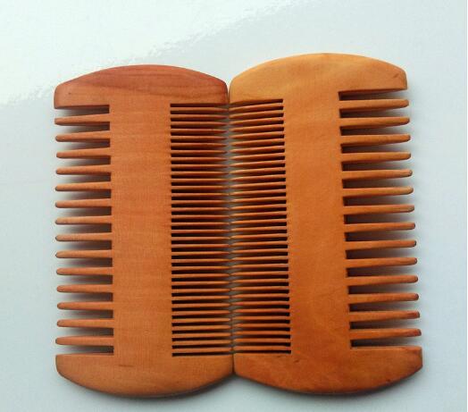 Pocket Wooden Beard Comb Double Sides Super Narrow Thick Wood Combs Pente Madeira Lice Pet Hair Tool