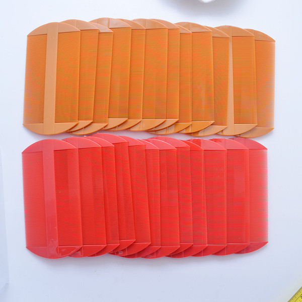 Special Offer Promotion Cheap Price Wholesale Plastic Two Side Combs High Quality Lice Comb Women Hair Caring Tools Red Yellow 11*5.5cm