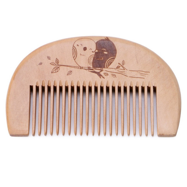 W6087 Wooden Hair Comb Men's Beard Comb Anti-static Male Mini Facial Hair Beard Massage Comb Wood Peigne Cheveux Bois Pente Madeira Cabelo