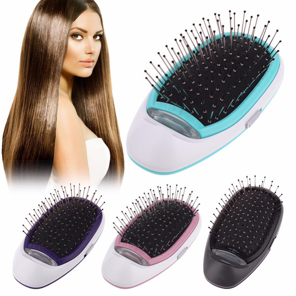Ionic Electric Hairbrush Portable Electric Ionic Hairbrush Negative Ions Hair Comb Brush Hair Modeling Styling Magic Hairbrush