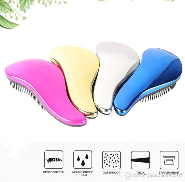 No Static Hair Brush Shinning Detangling Massage Hair Comb Plastic Hair Extension Tools Head Massager Antistatic Comb