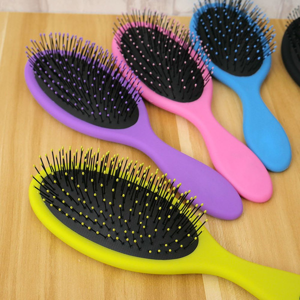 Hair Comb Brush Salon New Detangling Kids Gentle Women men Combs Tangle Wet & Dry Bristles handle Tangle Detangling Comb