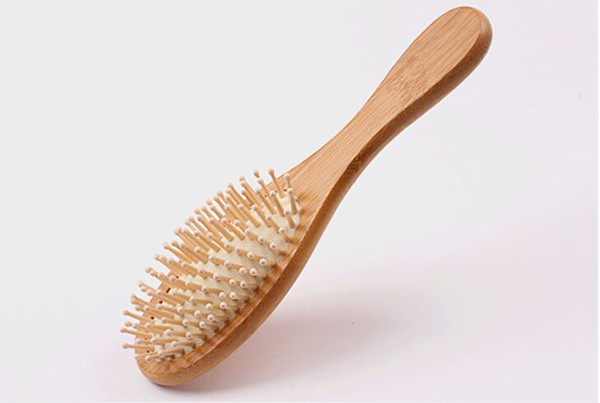 Cheap Price Natural Bamboo Brush Healthy Care Massage Hair Combs Antistatic Detangling Airbag Hairbrush Hair Styling Tool