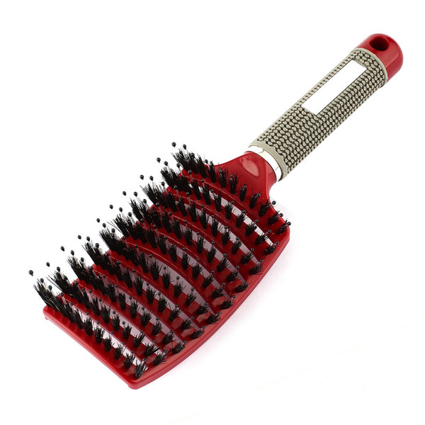 Women Hair Scalp Massage Comb Bristle & Nylon Hairbrush Wet Curly Detangle Hair Brush for Salon Hairdressing Styling Tools