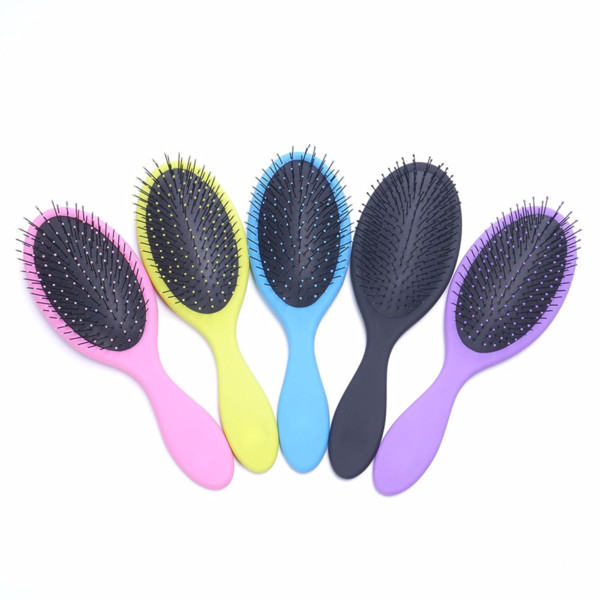 Salon Detangling Kids Gentle Women Men Hair Brush Tangle Wet & Dry Bristles Handle Massage Detangling Comb Hair Brush