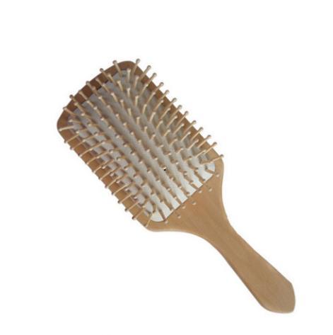 2018 Hair Care Wooden Spa Massage Comb Wooden Paddle Pointed Handle Teeth Hair Brush Antistatic Cushion Comb