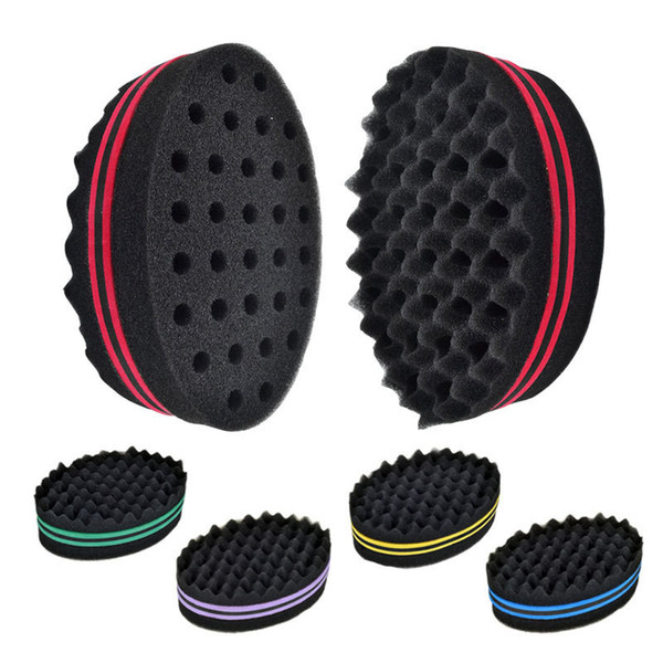 New Double Sides Magic twist hair brush sponge for natural hair, Hair Curl Afro Coil Wave Dreads Sponge Brushes