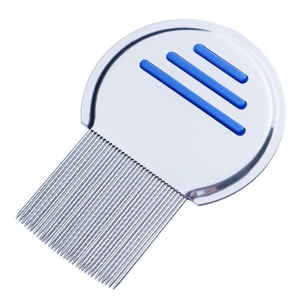 Wholesale! Terminator Lice Comb Nit Free Kids Hair Rid Headlice Superdensity Stainless Steel Metal Teeth Remove Nits Brush Blue Red Green