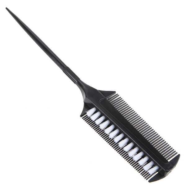 Pro Salon Hairdressing Double Side Dye Comb Plastic Tinting Combs Hair Color Mixing Brushes Hair Salon Barber Styling Tools