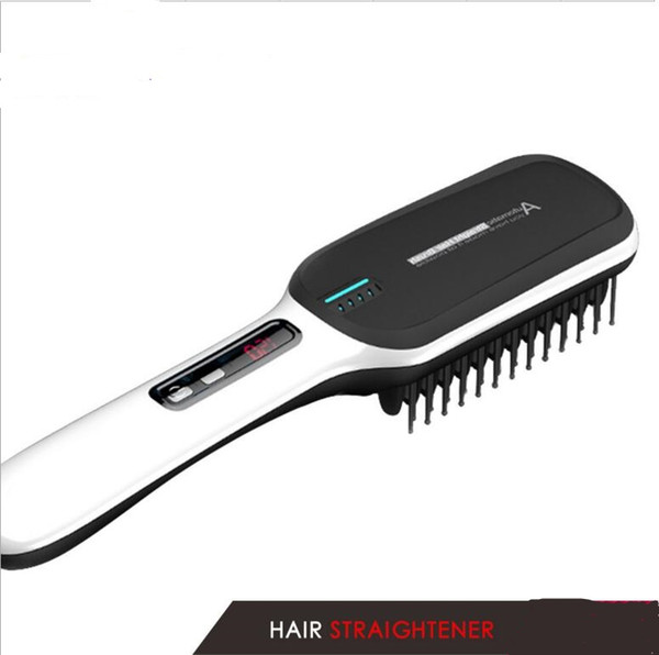 electric anion hair straighter comb brush hairdressing styling tool fast smoothly hair salon care straightener iron home use ionic comb