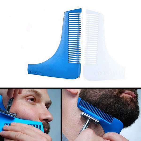 Beard Bro Beard Shaping Tool Styling Sharper Comb Men Perfect Lines Facial Hair Beard Trim Template Modelling Tools 10 Colors Stock