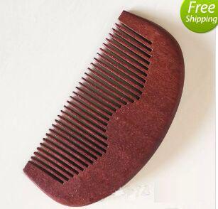 Wooden Grooming Pocket Beard Hair Comb Fine Toot Wholesale High Quality Handmade Green Sandalwood Ox Horn Hair Comb Gift