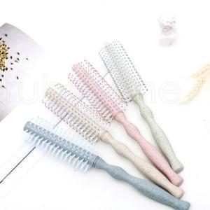 Curly Hair Brushes Comb Round Anti-static Curly Brush Women Wheat Straw Handle Hair Styling Comb LJJR219