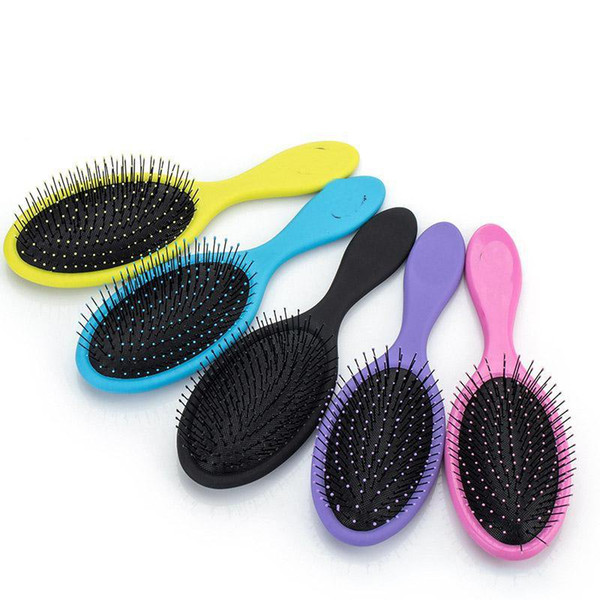 Hair Comb Brush Salon New Detangling Kids Gentle Women men Combs Tangle Wet & Dry Bristles handle Tangle Detangling Comb