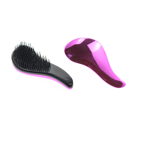 Pink Cover Hair Styling Good Men Kid Women Flat Travel Hair Comb Detangling Tangle Brush