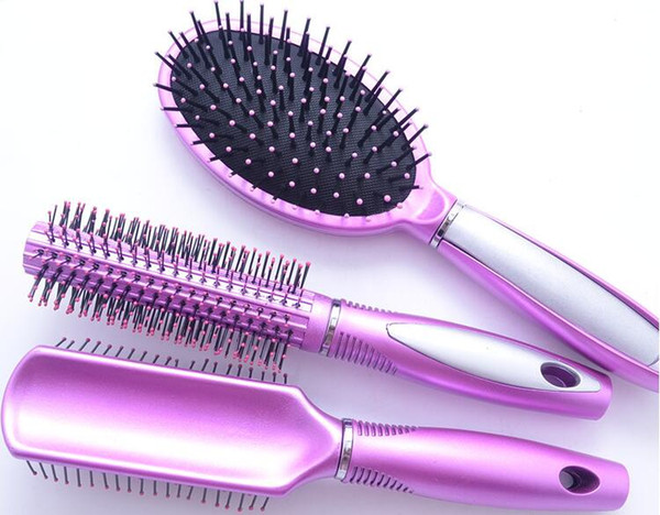 New 3pcs=1set Hair Comb Brush Set Anti-static Curly Hair Care Styling Combs Salon Scalp Massage Detangle Hairbrush Hairdressing Tool