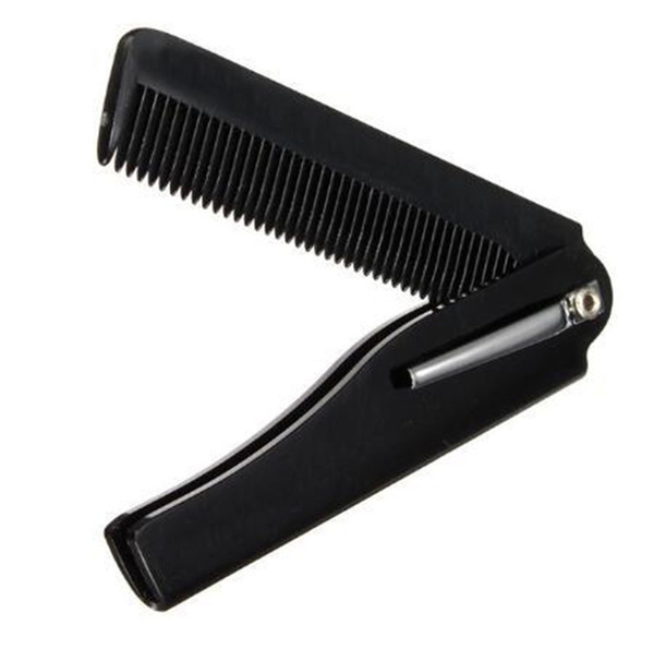 Hot Handmade Foldable Pocket Hair Brushes With Clip Hair Moustache Beard Comb Men Women Beauty Tool