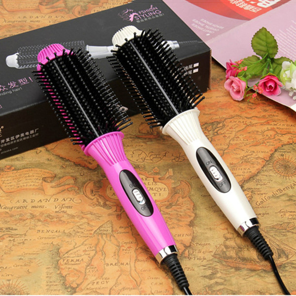 Hair Straightener Curler Flat Iron for Corrugation Professional Electric Straightening Brush 2 In 1 Curling Tool 110-240V