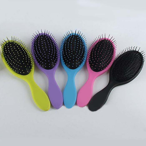 Most Popular Massage Hair Brush Hairbrush Paddle Brush Wooden Comb Makeup Tangle Styling Tools with retail package free shipping