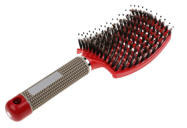 Hairbrush Bristle Nylon Comb Hair Scalp Massage Salon Hairdressing Styling Tools