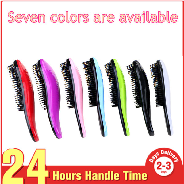 OT-AC054 Seven Colors Are Available Shower Magic Hair Styling Salon Detangling Comb Hair Brush Comb Tangle Hair Care Home use