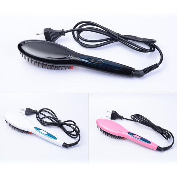 Electric hair straightener brush Hair Care Styling Comb Auto Massager Straightening Irons SimplyFast Hair iron