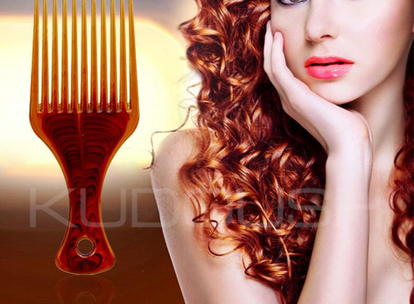 12pcs/lot hot sale amber color Hairdressing wide teeth comb Oil hair comb big back head shape big combs big tooth comb large insert combs