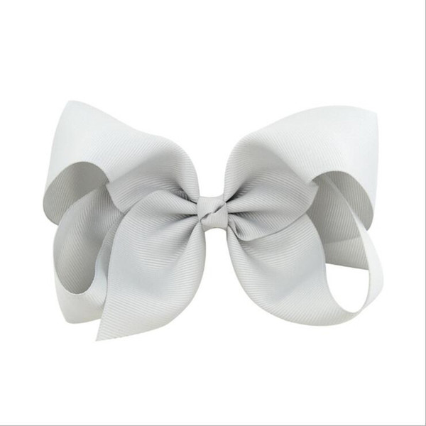 hot 40 Colors 6 Inch Fashion Baby Ribbon Bow Hairpin Clips Girls Large Bowknot Barrette Kids Hair Boutique Bows Children Hair Accessories