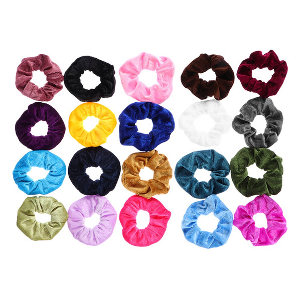 9/15/20 Pcs Elastic Velvet Scrunchie Girls Hair Rubber Bands Ring Rope Ponytail Holder Women Fashion Hair Styling Accessories