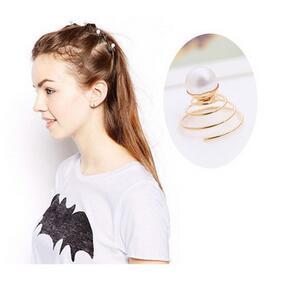 600pcs/lot Europe and America DIY Pentagram Delicacy Pearl Rotary Screw Hair Clips Hair Care Styling Tools Free-