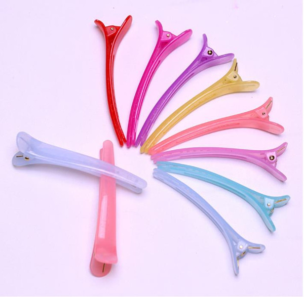 Multicolor Plastic Duckbill clip Barrettes Hair Clips Hairdressing Salon Hair Grip Crocodile DIY Accessories Hairpins