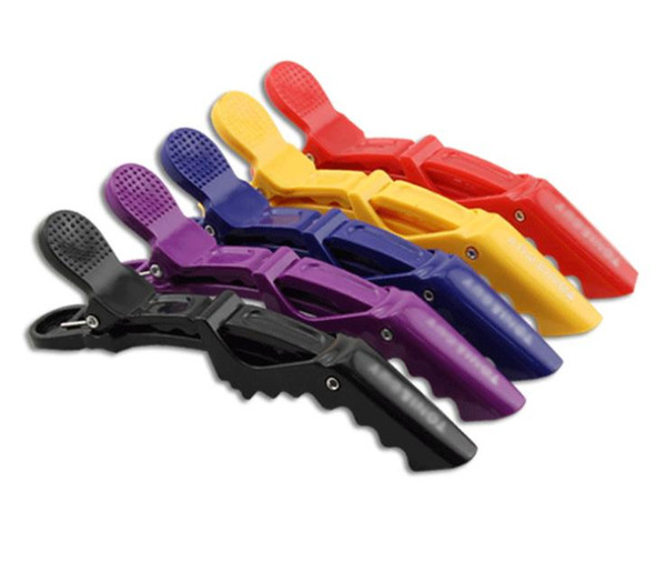 5 Colors Hairdressing Clamps Claw Clip Hair Salon Plastic Crocodile Barrette Holding Hair Section Clips Grip Tool Accessories Multicolors